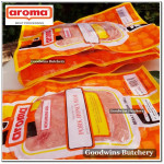 Aroma Bali frozen pork HAM HONEY half cut as steaks 1cm 3/8" (price/pack 5pcs 1kg)